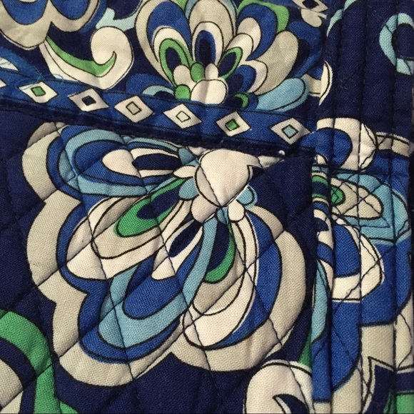 VERA BRADLEY Blue Floral Handbag - Picture 5 of 7